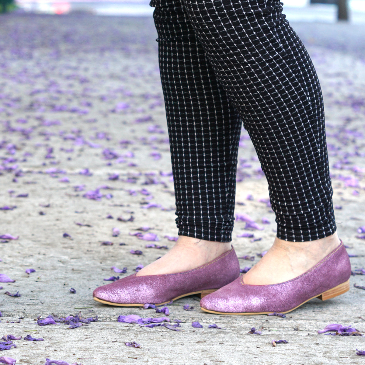 Ballerina morada arcoíris