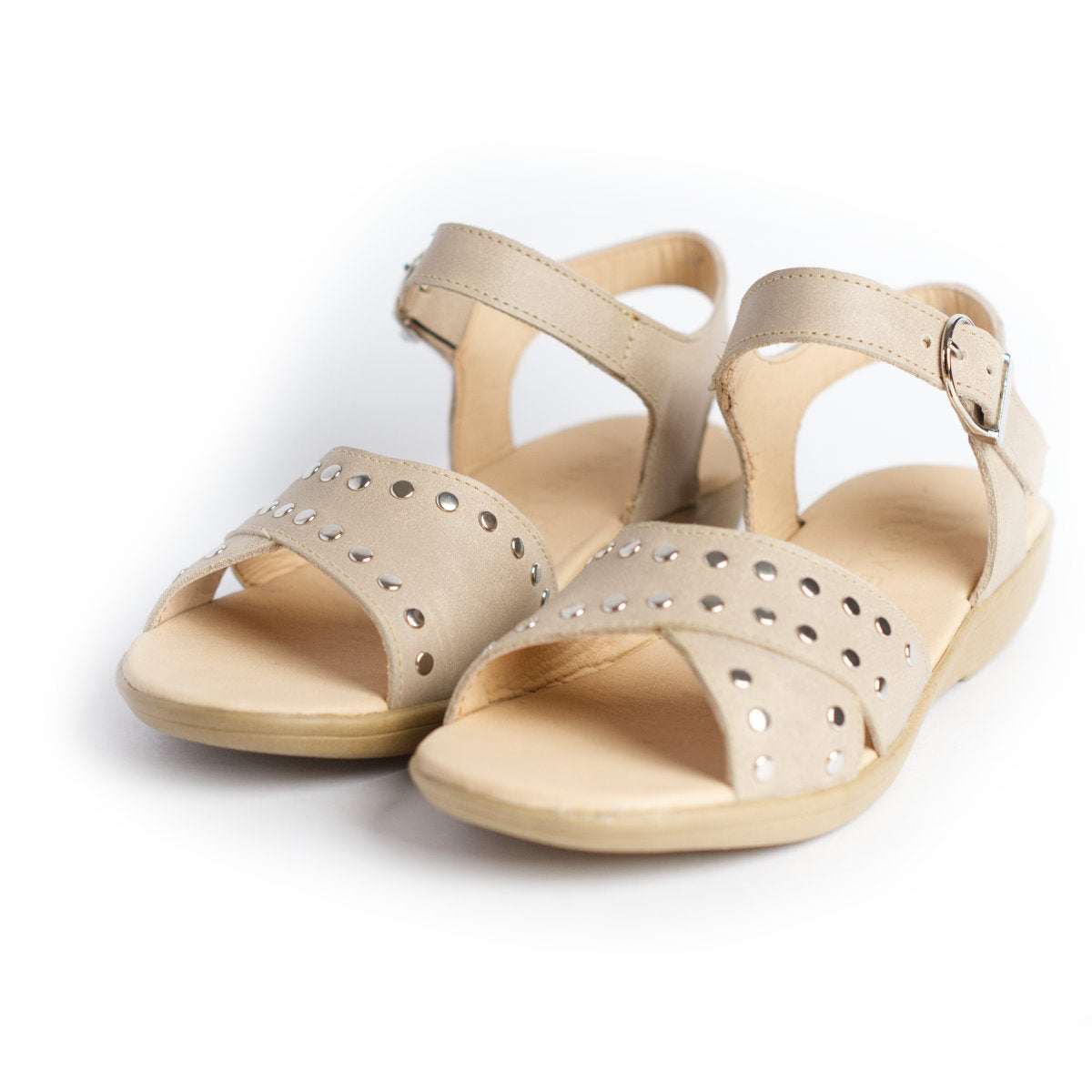 Sandalia nude Mujer con tachas