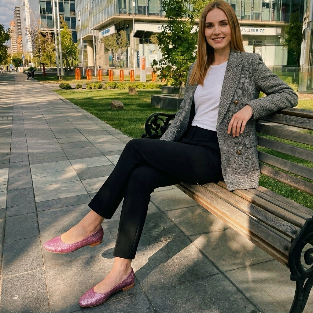 Ballerina morada arcoíris