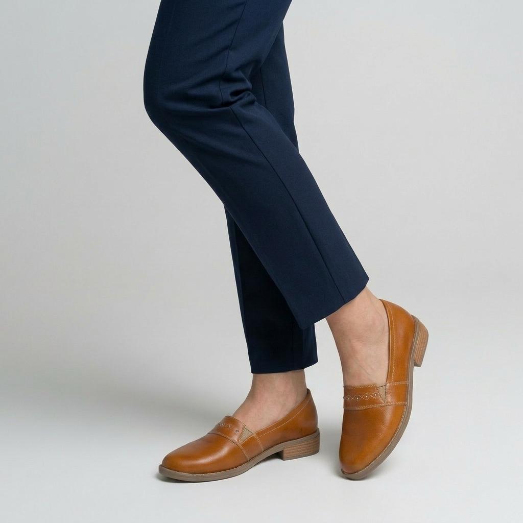 Mocasin Caramel mujer