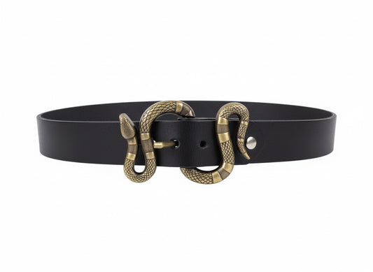 Cinturón negro con serpiente