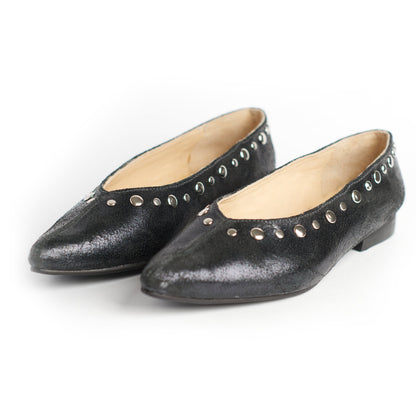 Ballerina negra con tachas