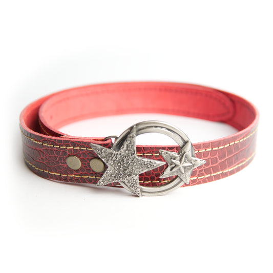 Cinturón rojo velvet