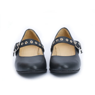 Zapatos Mafalda negro clásico mujer